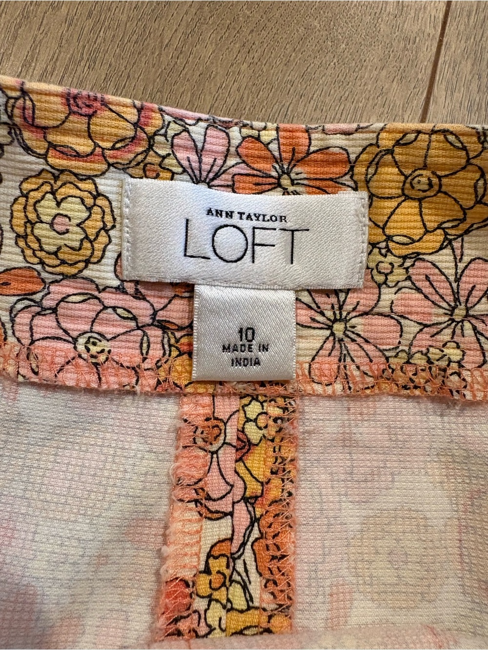 Ann Taylor LOFT Women's A-Line Skirt Floral Multicolor Size 10 - Picture 6 of 8